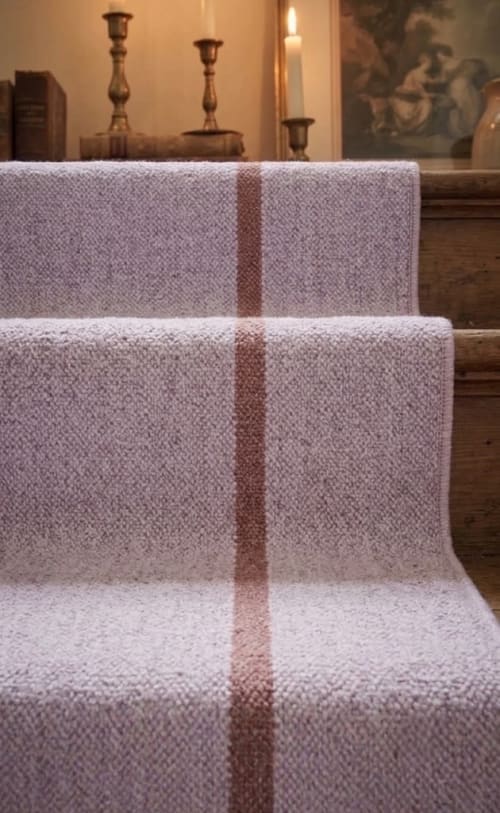 Handwoven Woolen Lavender Runner Rug | Rugs by Evergreen Carpets