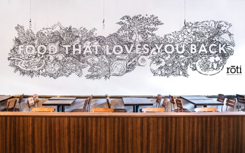 Food That Loves You Back - Roti | Murals by Jesse Hora | Chicago in Chicago