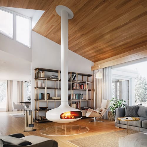Domofocus Indoor Suspended Fireplace | Fireplaces by European Home