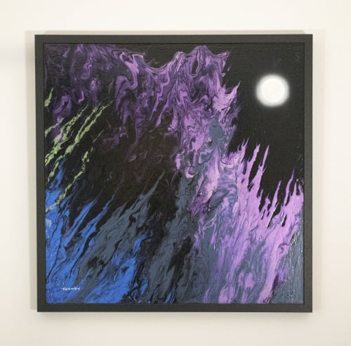 Luna Borealis | Paintings by Catherine Twomey | Asheville NC Home Crafts in Asheville