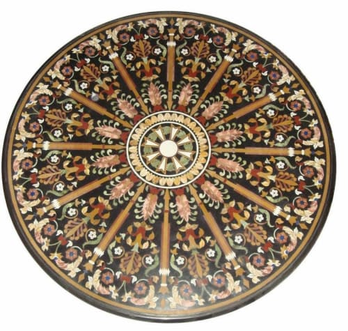 Black marble table, side table, coffee table, tabletop | Tables by Innovative Home Decors