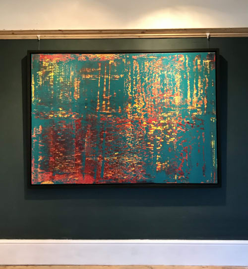 Large Abstract Painting Stolen Time 54 | Paintings by Richard Heys