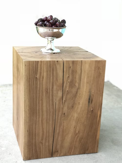 Square Elm End Table | Tables by Fixture Studio