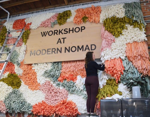 Modern Nomad Installation | Tapestry in Wall Hangings by Camille McMurry | Modern Nomad in Denver