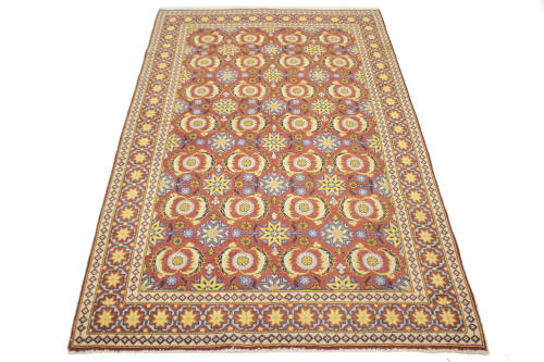 Semi Antique Allover Floral 4X6 Tabriz Persian Rug | Rugs by Magic Rugs