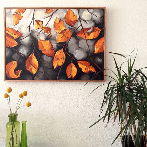Autumn Leaves Oil Painting | Paintings by Fiona Verdouw Art