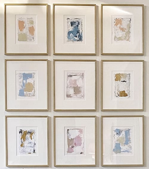 Collection of Framed Paper Pieces | Paintings by Ally Sheppard Art