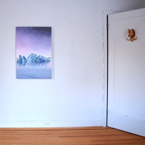 Iceberg Sun Set | Paintings by Van Charles | Rosso Coffee Roasters - Inglewood in Calgary