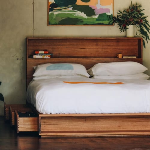Handpainted Bed Linen | Linens & Bedding by The Vallentine Project | WOLSELEY WINES in Paraparap
