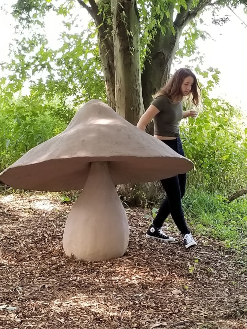 "Giant Mushroom" | Public Sculptures by J.A. Mayer "Sculptor" | Winnie Palmer Nature Reserve in Latrobe