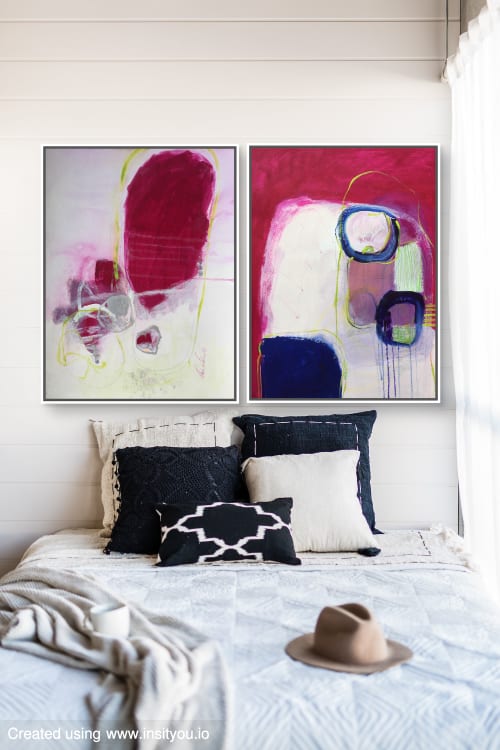 An Evening At Hotel California 🔴 | Oil And Acrylic Painting in Paintings by Darlene Watson Abstract Artist