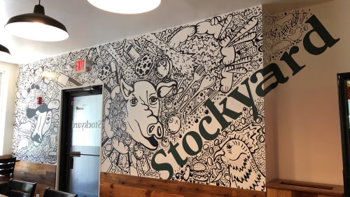 Stockyard Mural | Murals by Natalie Flor Negrón | Stockyard Sandwich Co in Philadelphia