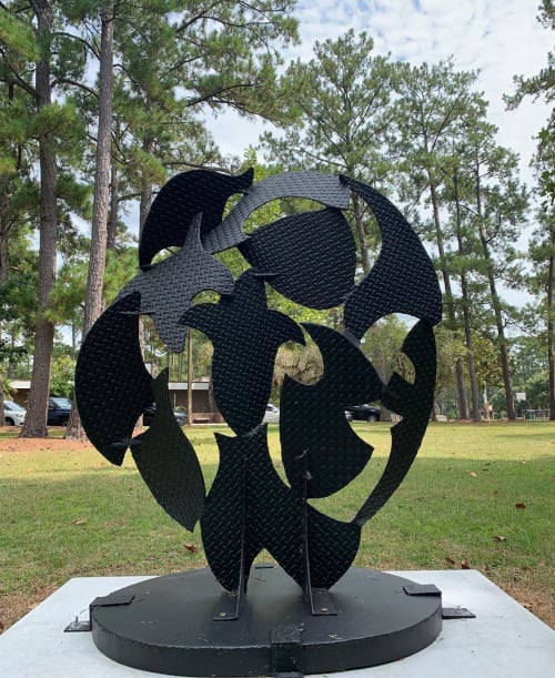 Screen sculpture number 83 | Public Sculptures by David Hayes | Albert "Ray" Massey (Westside) Playground in Gainesville