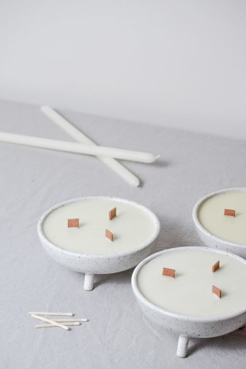 Speckled Candles | Decorative Objects by Stone + Sparrow Studio