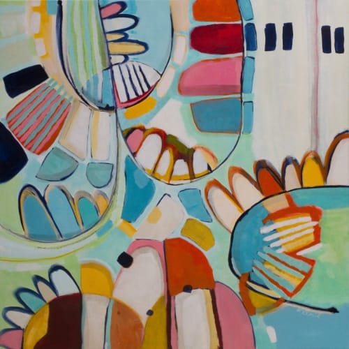 Budgie Daycare | Paintings by Kirsty Black