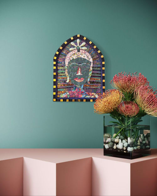 Goddess of Solace | Wall Sculpture in Wall Hangings by Gila Mosaics Studio