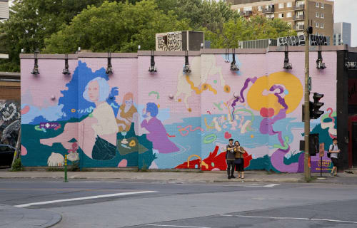 Le Pique-nique | Street Murals by DORAS