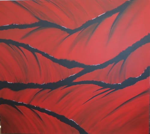 Redscape | Oil And Acrylic Painting in Paintings by Chris Baumgartner-artist
