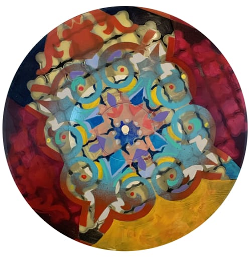 Corona Series: Installation View | Oil And Acrylic Painting in Paintings by Christina Saj Fine Art and Design