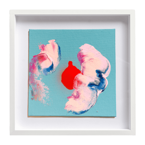 blauer himmel zuckerwatte 05/36 | Oil And Acrylic Painting in Paintings by Elodie Carstensen