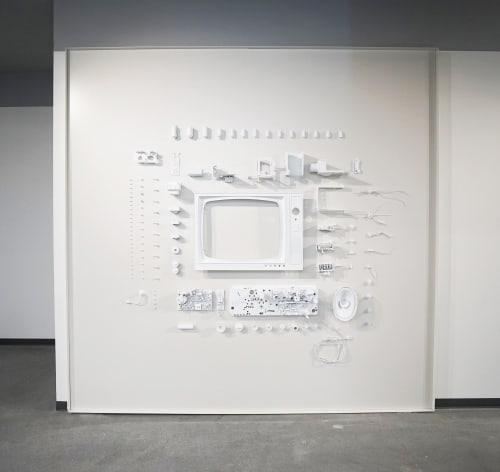 "Deconstructed Television" | Wall Hangings by ANTLRE - Hannah Sitzer | Turner Broadcasting System Inc in Atlanta