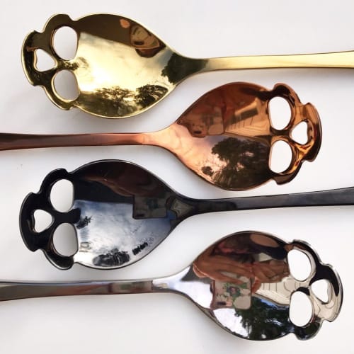 Skull Spoon | Tableware by Elan Pottery