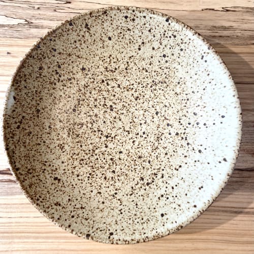 Shallow Speckled Bowl | Dinnerware by cursive m ceramics