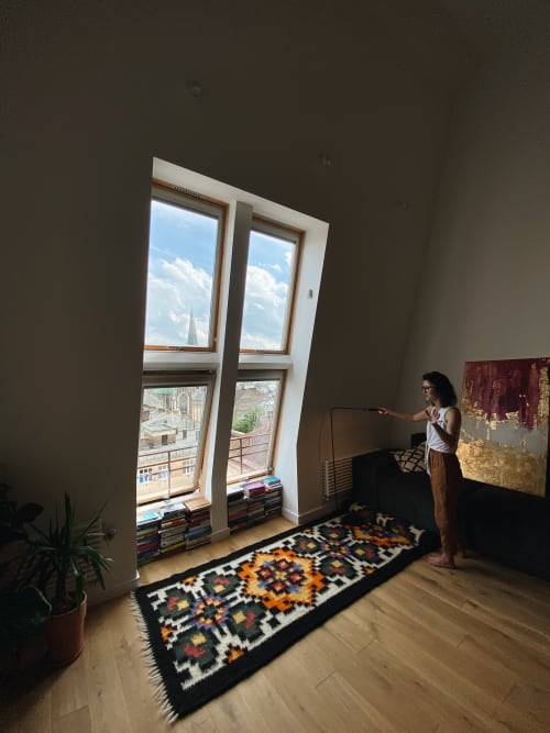 Handwoven Traditional Carpathian Wool Runner | Runner Rug in Rugs by Creating Comfort Lab