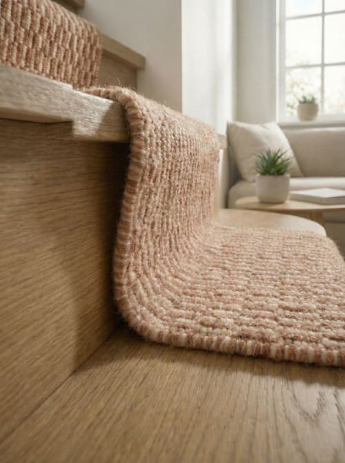 Handwoven Woolen Stair Runner Rug | Rugs by Evergreen Carpets