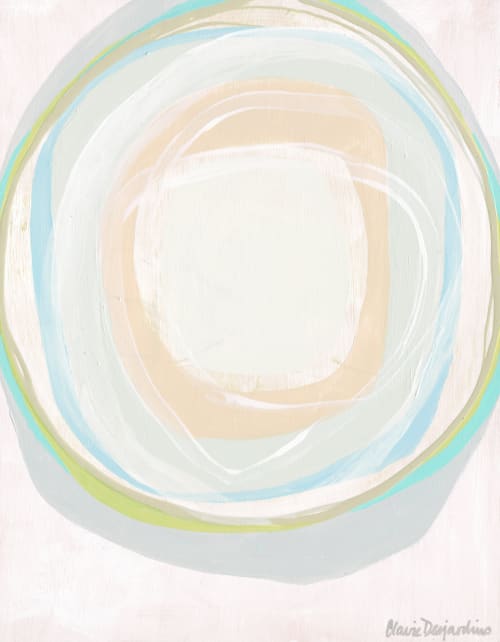 Shade of Pale 02 | Oil And Acrylic Painting in Paintings by Claire Desjardins