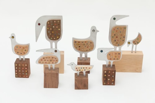 Animalia Series  (aluminum+wood) | Sculptures by Hilary Pfeifer | Portland in Portland
