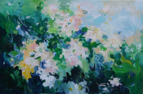 Infinity Garden #9 | Oil And Acrylic Painting in Paintings by Art by Geesien Postema