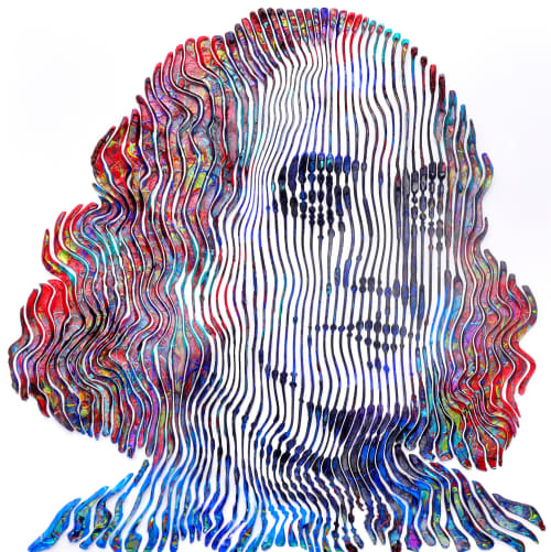 Benjamin FRANKLIN Forever | Oil And Acrylic Painting in Paintings by Virginie SCHROEDER