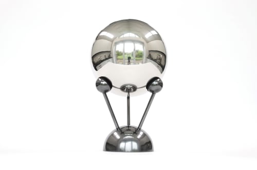Tripod Orb Mirror | Furniture by Connor Holland