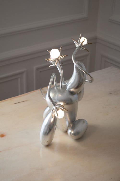 La Fleur Fanée - aluminium | Lamps by Vincent Decat