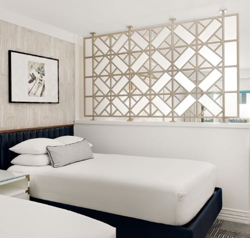 AFM Fabricated Privacy Screens | Art & Wall Decor by American Manufacture Furniture, Inc. (AFM Contract) | Le Parc Suite Hotel in West Hollywood
