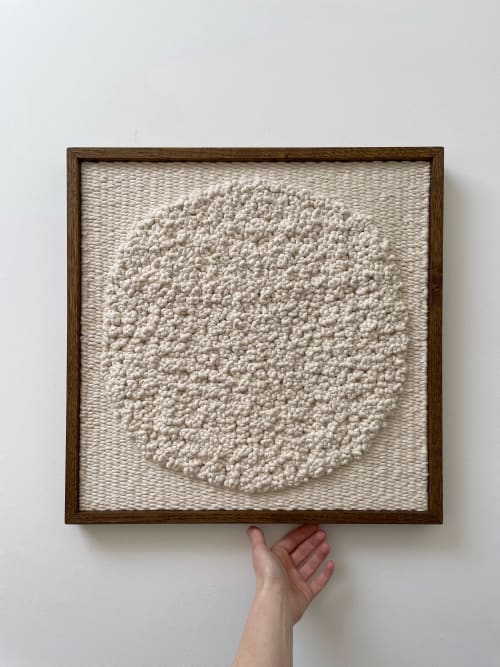 Woven wall art frame (Moss 001) | Tapestry in Wall Hangings by Elle Collins