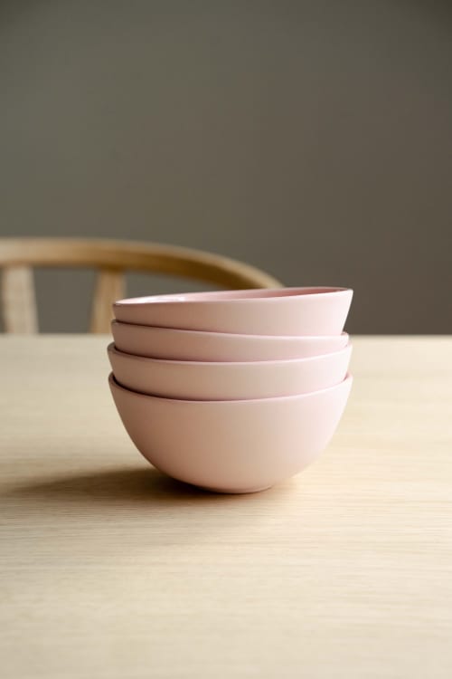 Handmade Porcelain Bowl. Powder Pink | Dinnerware by Creating Comfort Lab