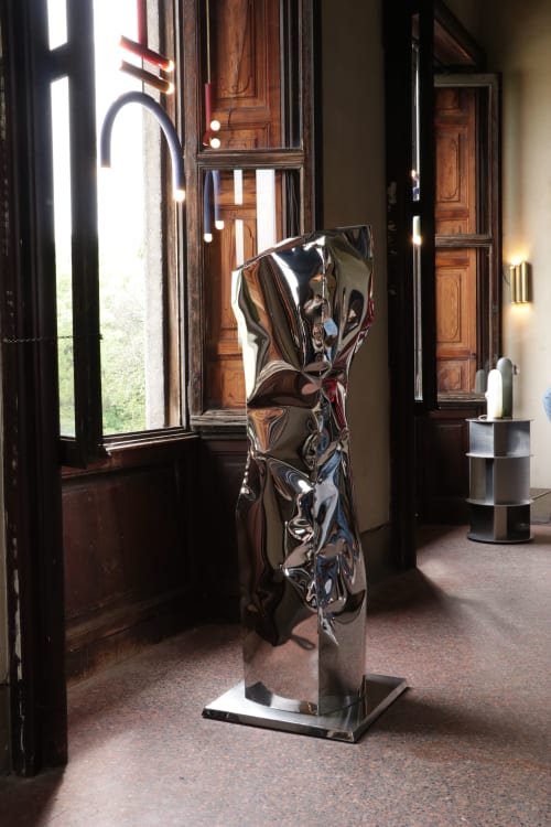 Steel Floor Sculpture 180cm — Monolith, Nitush Aroosh | Sculptures by Nitush Aroosh