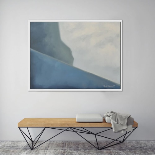 Abstract Ocean Cliff | Paintings by Nicolette Atelier