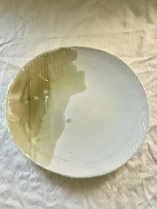 Porcelain Pattern Platter - Salvia | Ornament in Decorative Objects by LiLi Jackson Studio | Brooklyn in Brooklyn