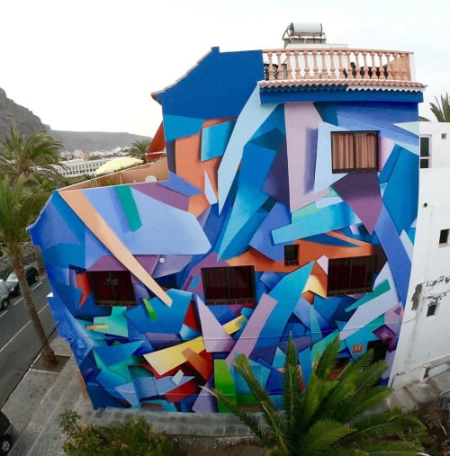 Wall Mural | Murals by sabotajealmontaje | Apartamentos Sansofe in Valle Gran Rey