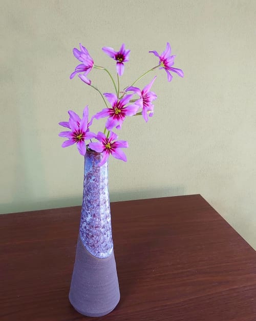 Vase of Crystal Glaze | Vases & Vessels by Ceramica Shigemi