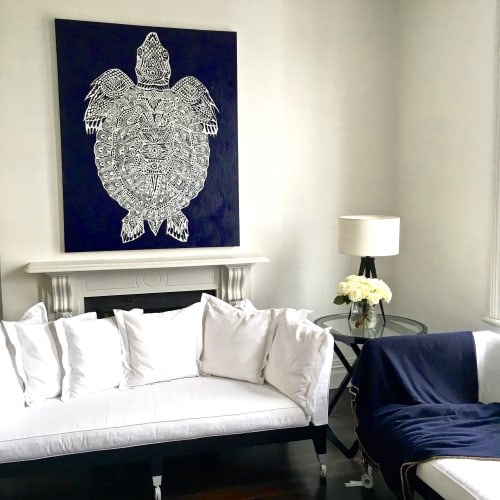 Patterned Turtle | Paintings by Hannah Jensen