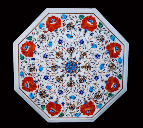 white marble table, coffee table, end table, tabletop | Tables by Innovative Home Decors