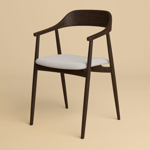 Smoked Oak Chair - MIKURA by Lebanto | Lounge Chair in Chairs by Lebanto