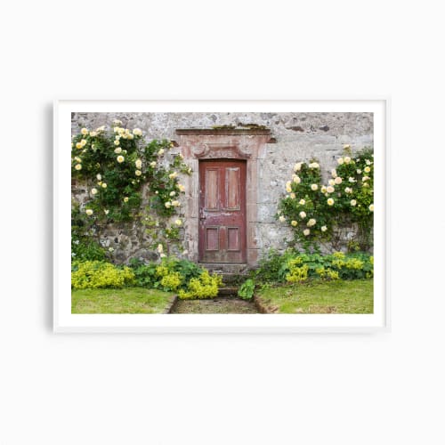 Red door photograph, "Dashwood Cottage" photography print | Photography by PappasBland