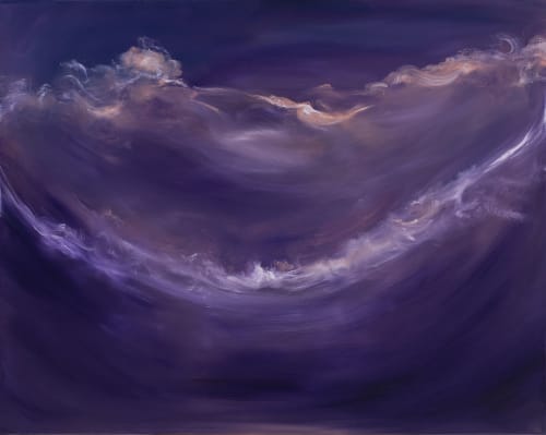 Deep space rhapsody - Abstract night sky painting | Paintings by Jennifer Baker Fine Art