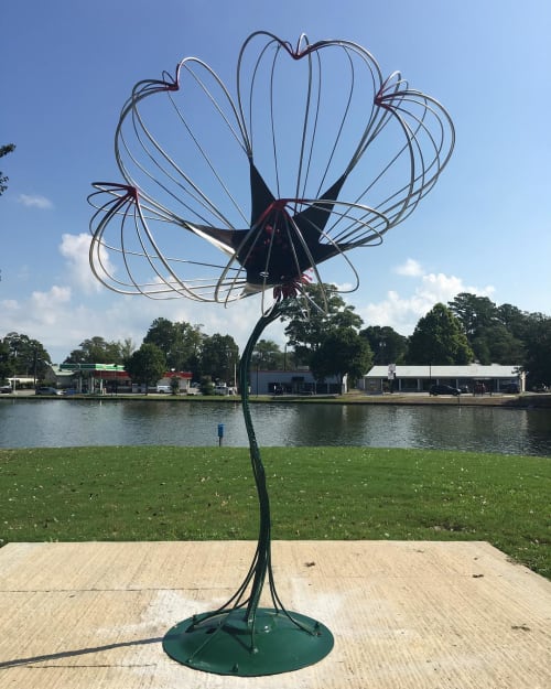 Blossom | Public Sculptures by Joni Younkins-Herzog | City Lake Park in Rocky Mount