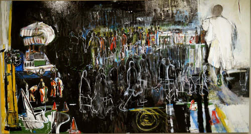a city is a city is a city | Paintings by Arlene Amaler-Raviv